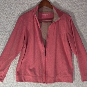 Croft & Barrow Women's Pink Full-Zip Jacket